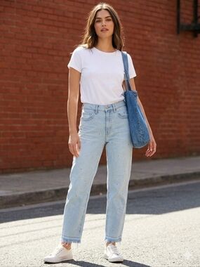 GAP Light Blue Straight-Leg Jeans